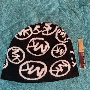 Michael Kors beanie and lip gloss